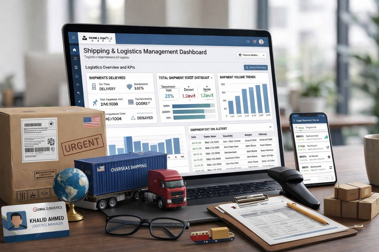 الشحن والخدمات اللوجستية